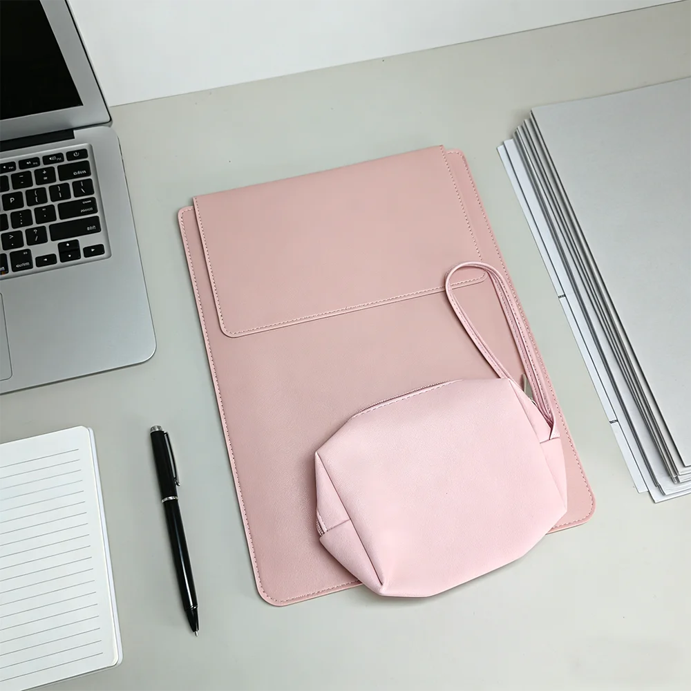 Business-Laptop-Hülle mit Ständer für 13-15 Zoll Geräte, Luxuriöse Wasserdichte Schutztasche, Modische Mini-Aufbewahrungstasche – Detail 9