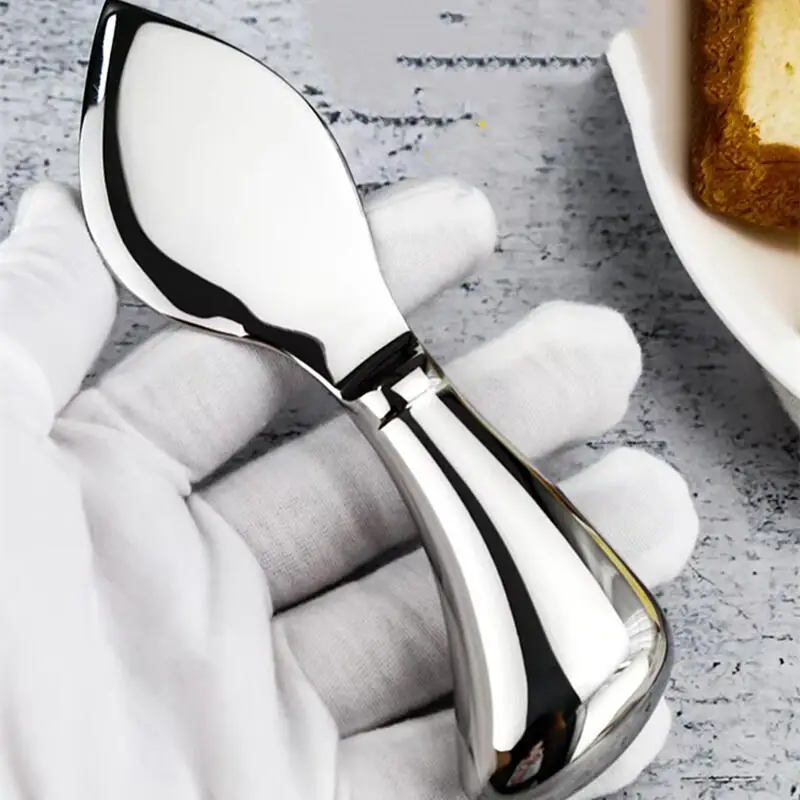 Nordic Stainless Steel Butter Knife Jam Knife Cream Knife Cheese Knives Not Sharpened Butter Spreader Highend Dinning Tableware