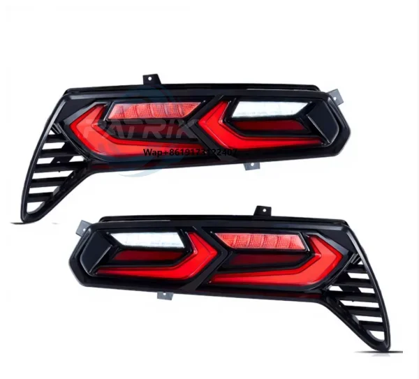 Auto Car 2008 Model Modified clear LED Tail Lights for C5 C6 C7 C8 LED Dynamic Flowing Taillight Assembly