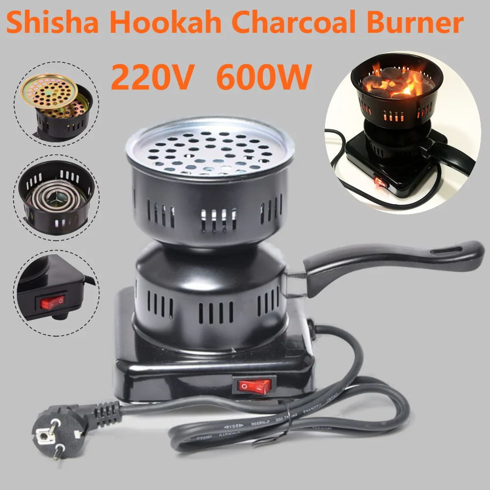 600 واط موقد كهربائي الفحم الموقد سخان الفحم الشيشة الشيشة التدفئة الفحم أخف موقد للمحمولة انفصال شواء أداة الحفلات #2