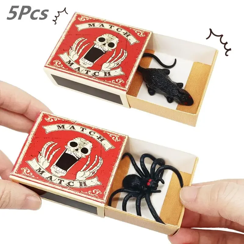 

5Pcs Trick Funny Scare Box Startled Matchbox Fun Surprise Box Creative Funny Toys Prank Trick Practical Joke Gifts For Office Fr