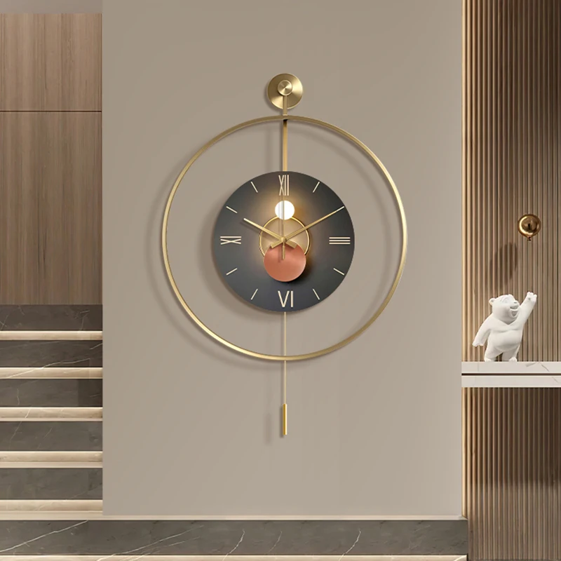 Fashion Minimalist Wall Clocks Art Mural Aesthetic Creative Nordic Wall Watch Restaurant Reloj Pared Living Room Decoration