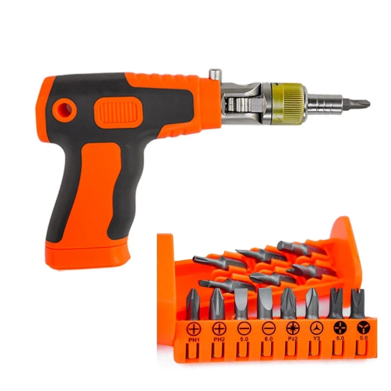 Suporte broca chave fenda catraca universal ferramenta desmontagem manual multifuncional ajustável metal 1/4in bits