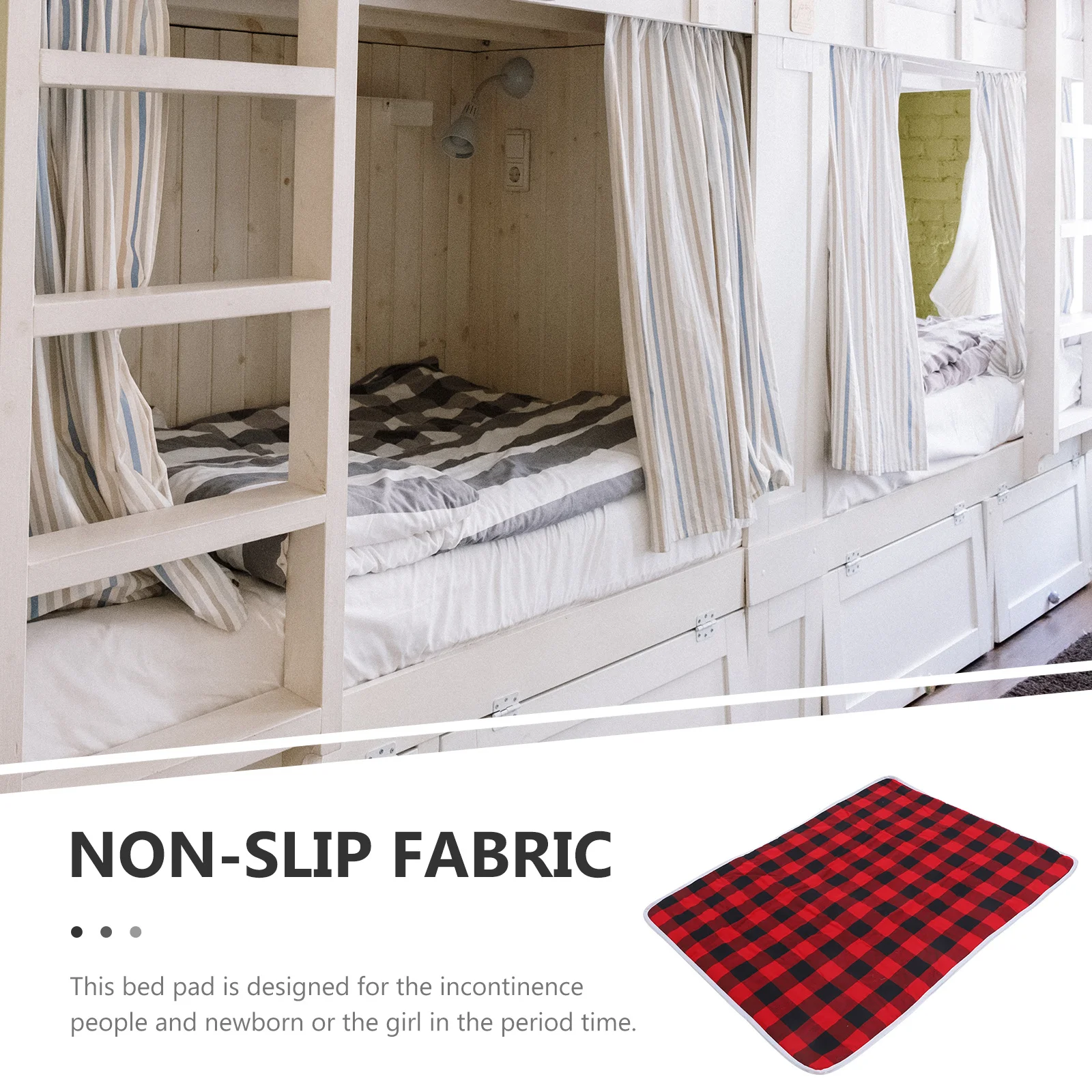 แผ่นรองนอนแบบใช้ซ้ำได้ หนาขึ้น ป้องกันการรั่วซึม สำหรับผู้ใหญ่ ผู้หญิง ช่วงมีประจำเดือน ซักได้