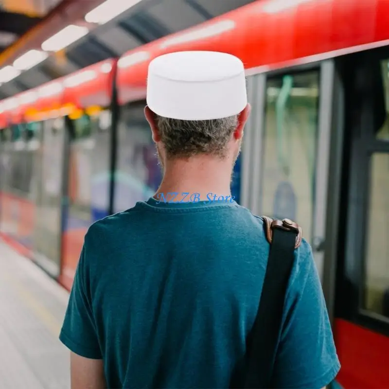 

T21F Windproof Protecting Hat Vintage Styles Sun Hat Multiple Wearing Stylish Hat Daily Prayer Accessory