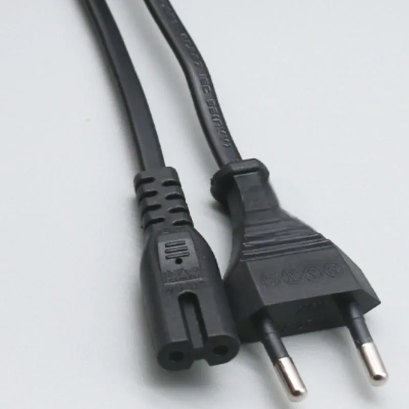 EU Plug Power Supply Cable IEC C7 Figure 8 Euro AC Power Electric Extension Cord For Sony Samsung TV PSP PS2 PS3 PS4 Charger