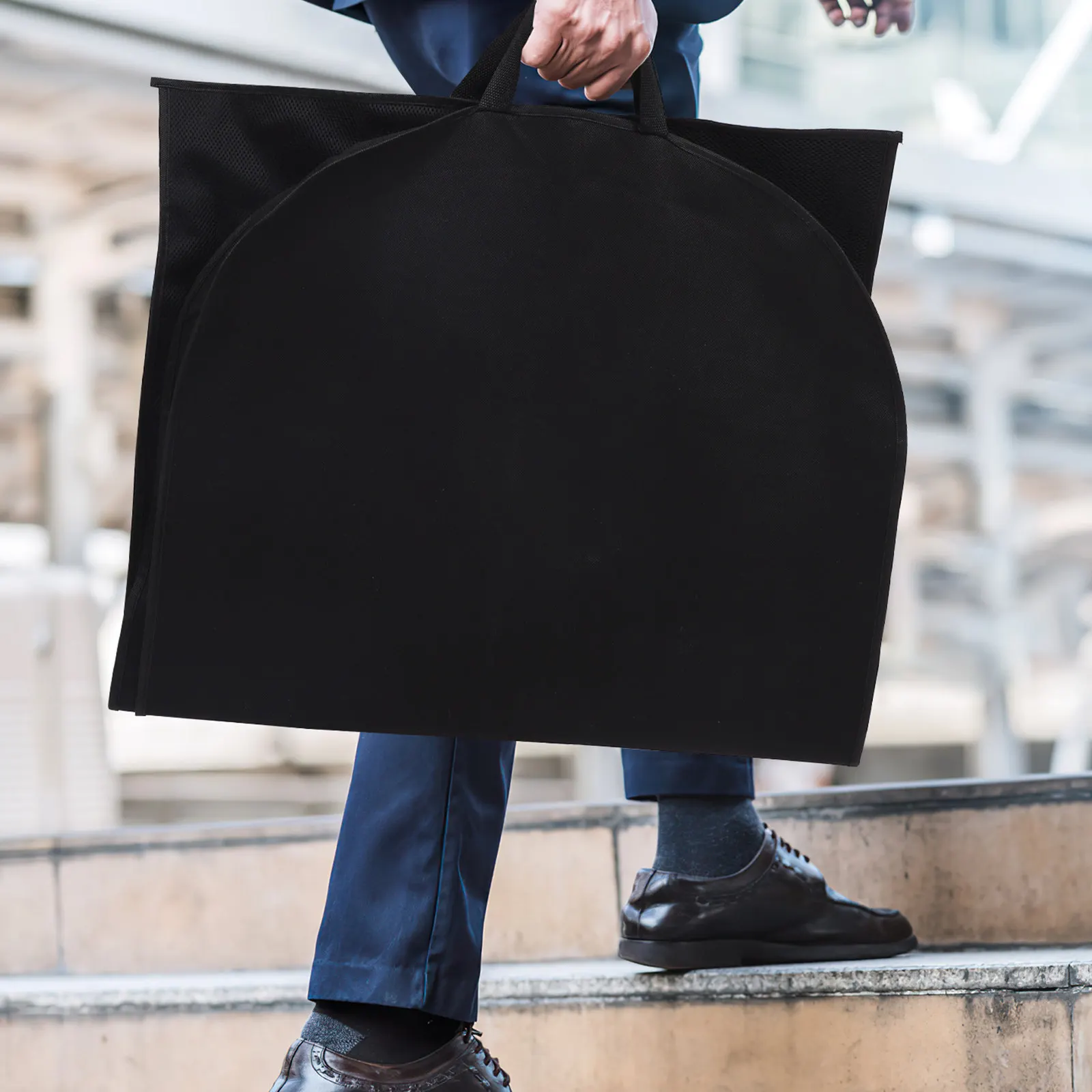 

2Pcs Hanging Garment Bags Long Clothes Storage Suit Covers Closet Organizer Travel Dustproof Bags Suit Bag Clothes Storage