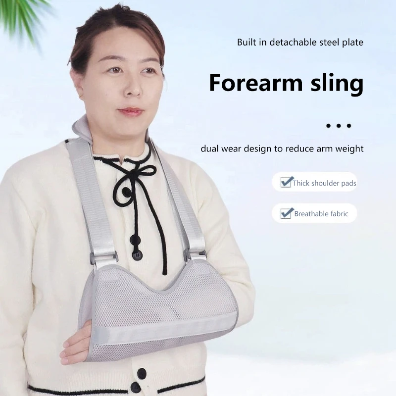 Arm Fixation Strap Arm Sling Braces Shoulder Fixator Medical Support Strap Adjustable Shoulder Support Bracket