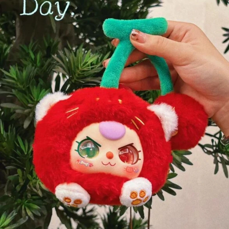 Echte Baby Drie Blind Box Echt Verwond Je Serie Pluizige Tas Fruit Decoratie Pop Mystery Box Trendy Verrassing Kindergeschenken