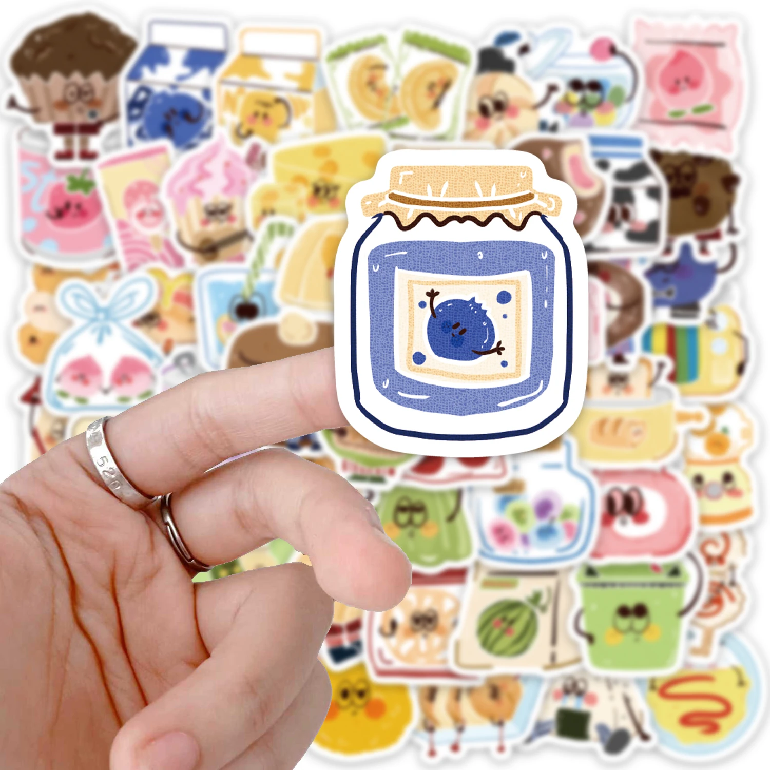 100 STKS Gourmet Battle Fun Stickers DIY Telefoonhoesje Laptop Cup Computer Speelgoedstickers