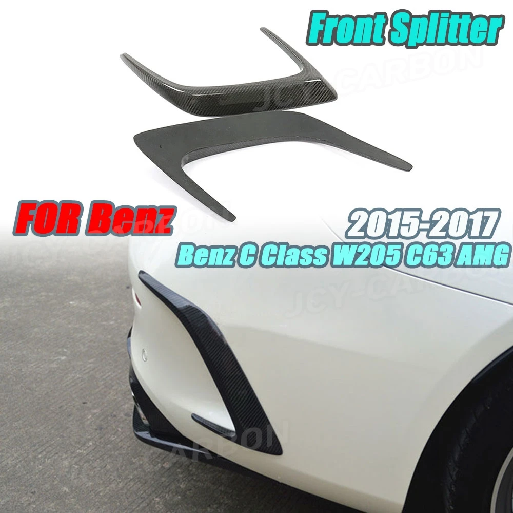 

Carbon Fiber Rear Bumper Trim Side Vent Spoiler for Mercedes Benz C Class W205 C63 AMG C200 C260 C300 Coupe 2015-21