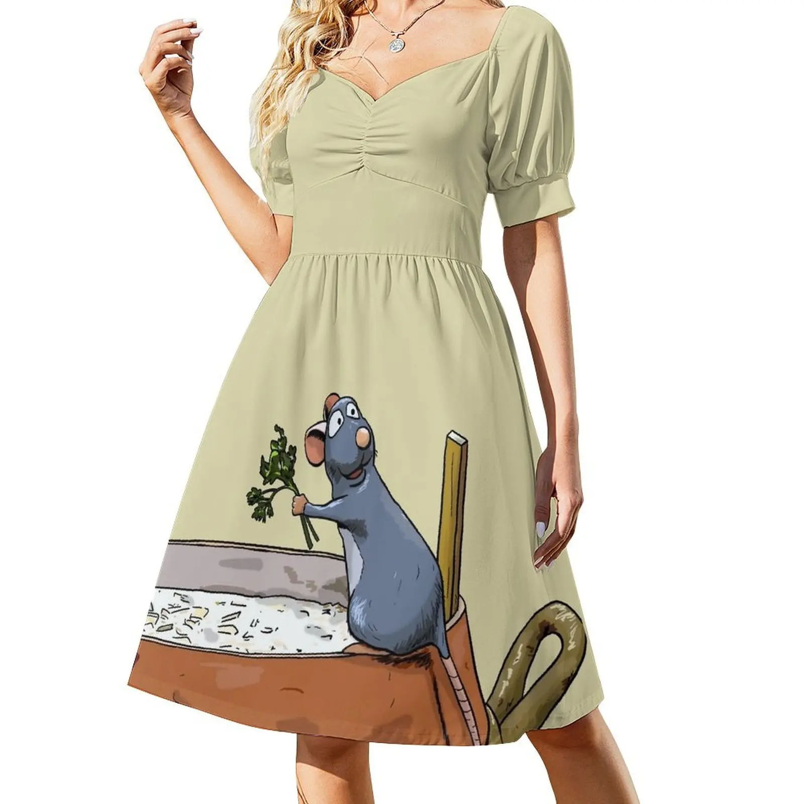 

Ratatouille Short Sleeved Dress woman dress women's clothing summer 2025 novelties Women's summer suit Dress