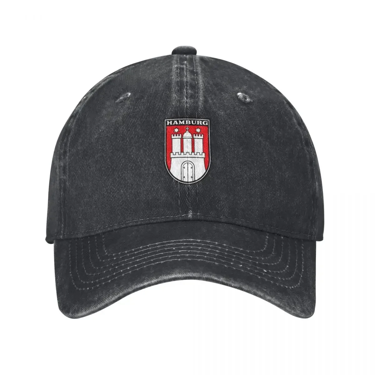 Hamburg Coat of Arms - Germany Badge Baseball Cap Military Cap Man Christmas Hat Ladies Men's