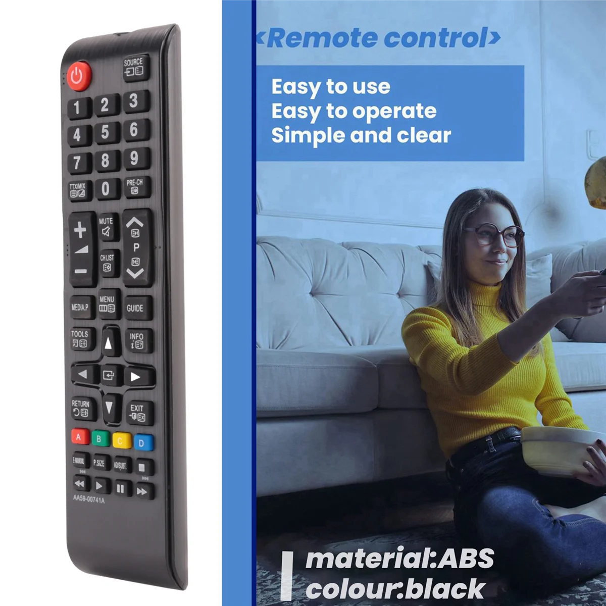 Controle remoto para Samsung, AA59-00741A, UE42F5000AK, LT28D310