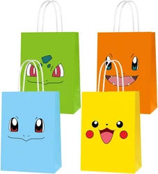 1/3/6PCS Pokemon Party Gift Bags Pookeball Candy Packing Bag Loot Bags Kids Boys Girls Birthday Decoration Supplies Baby Shower