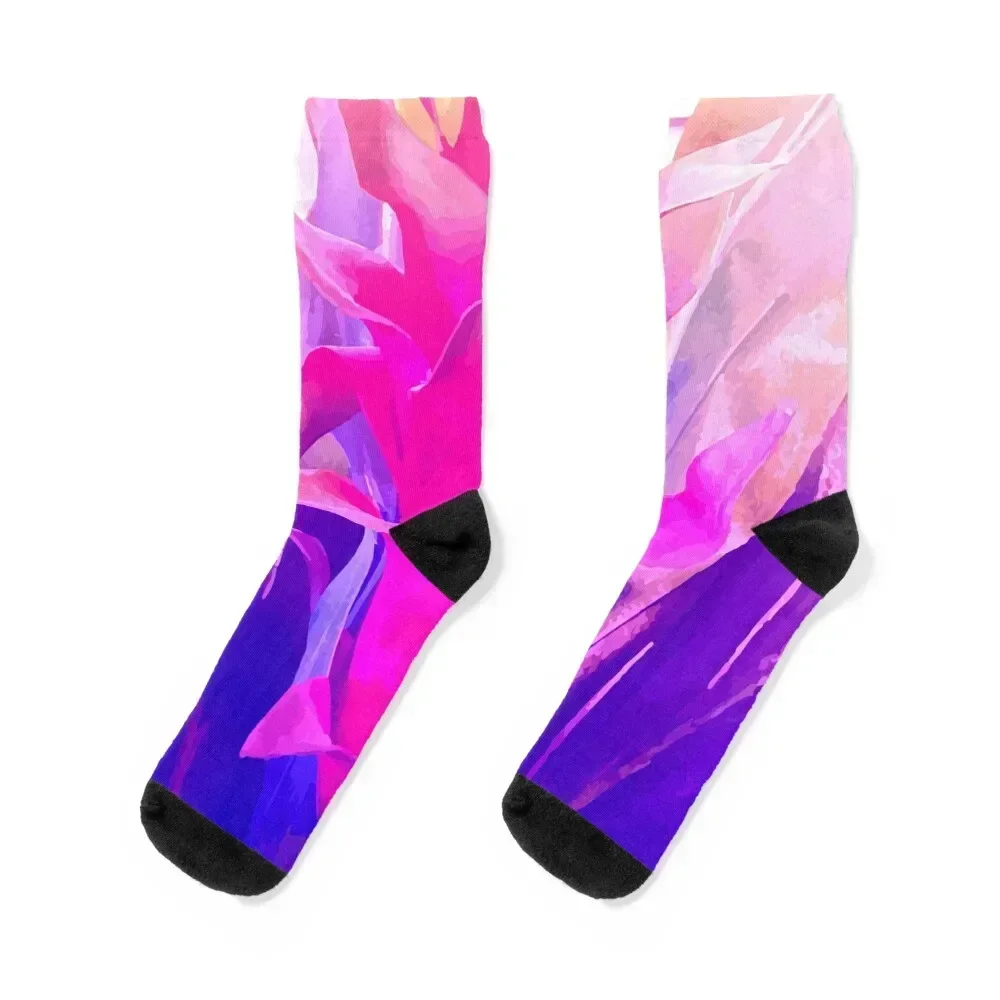 

Bromeliad Flower Socks gifts Lots anti-slip japanese fashion Socks Male Women's