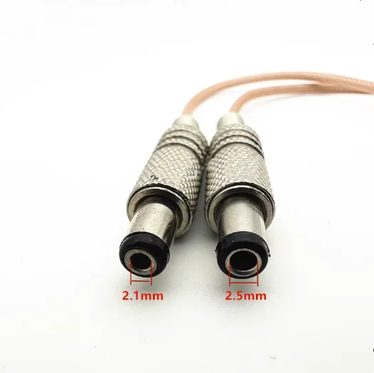 SMA to DC male power plug connection line DC5.5*2.1/2.5 to SMA male and female connector RG316 cable.