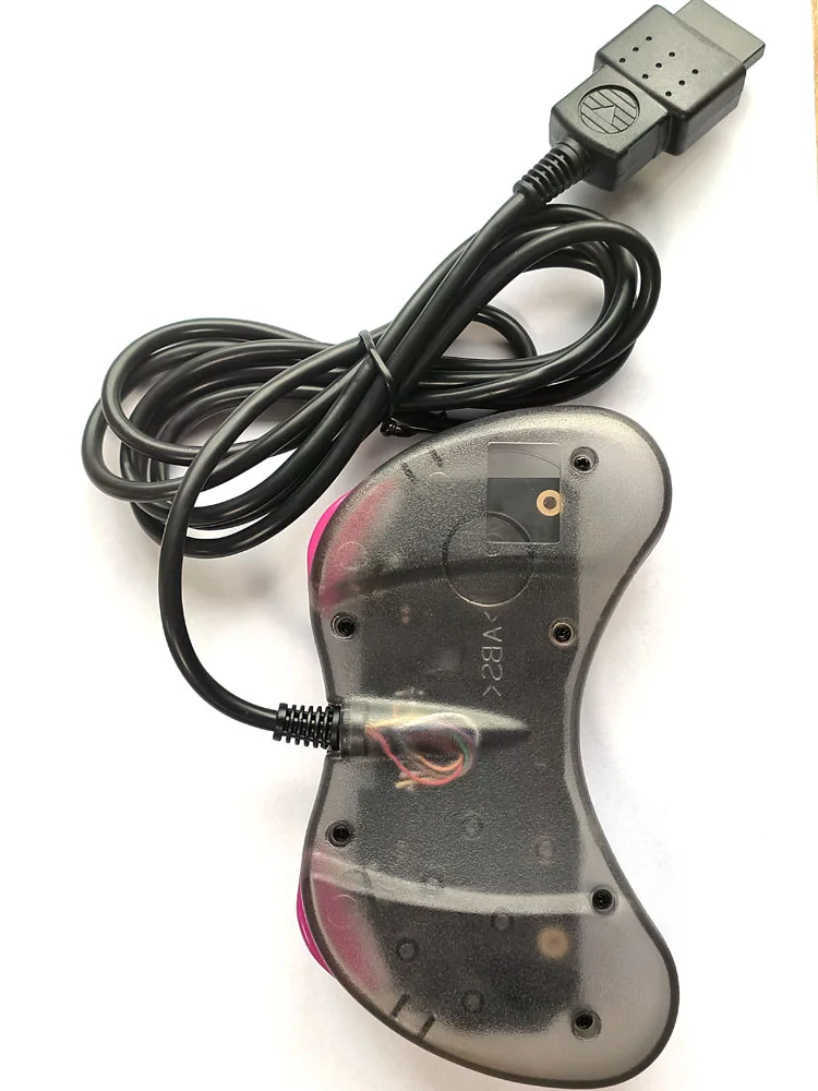 Controlador de juego Negro transparente con cable para consola SEGA Saturn SS