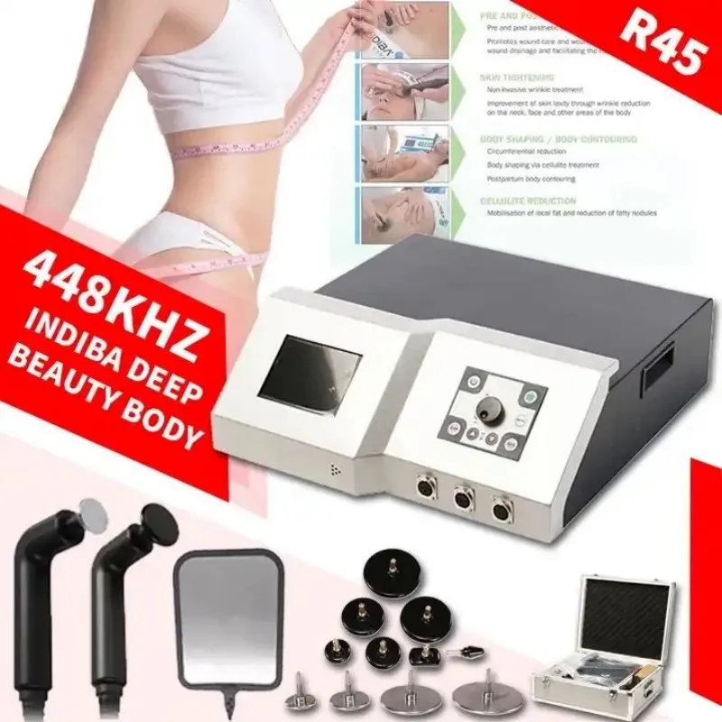 

Latest INDIBA Deep Beauty Slimming Machine Facial Lifting Device Skin RF High Frequency 448KHZ Weight Loss Spanish Technology