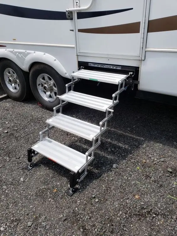 On Sale Aluminum Alloy RV Body Parts Ladder for Campervan & Trailer