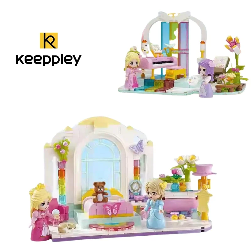 

Keeppley Princess Leia Series Fang Huajian Princess Afternoon Tea Puzzle Assembly Building Block Toy Birthday Gift Creative