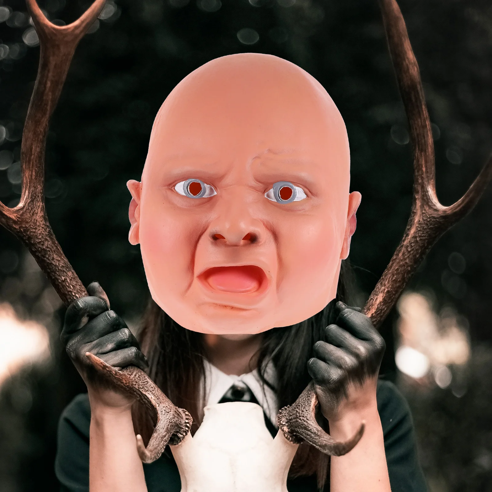 

Halloween Mask Funny Costume Realistic Masks Scary Terrifying Child