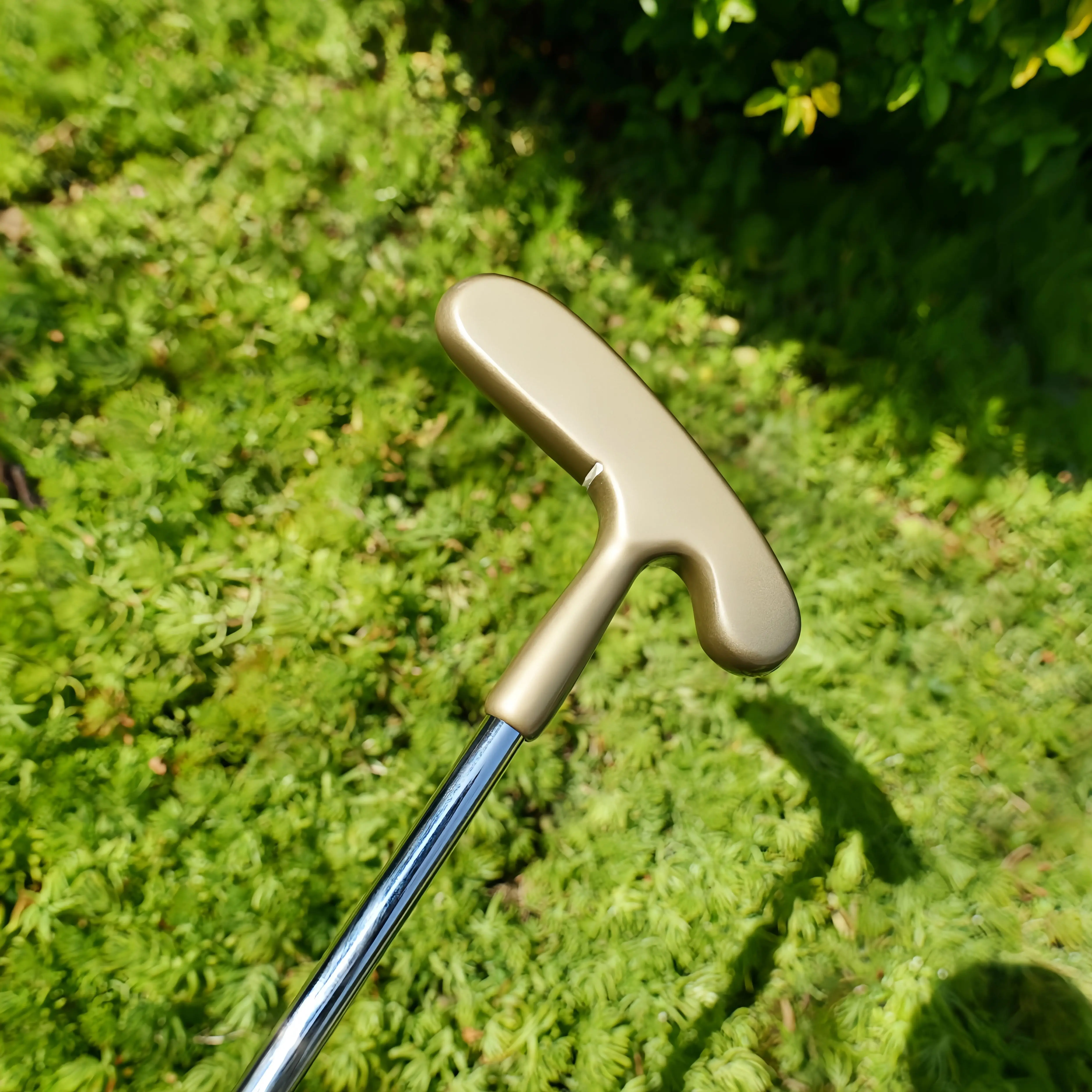 Left/Right Hand Golf Putter T-Style Design, Training Correction Putter, Rearward Center of Gravity Design, Smooth Roll and Stabl