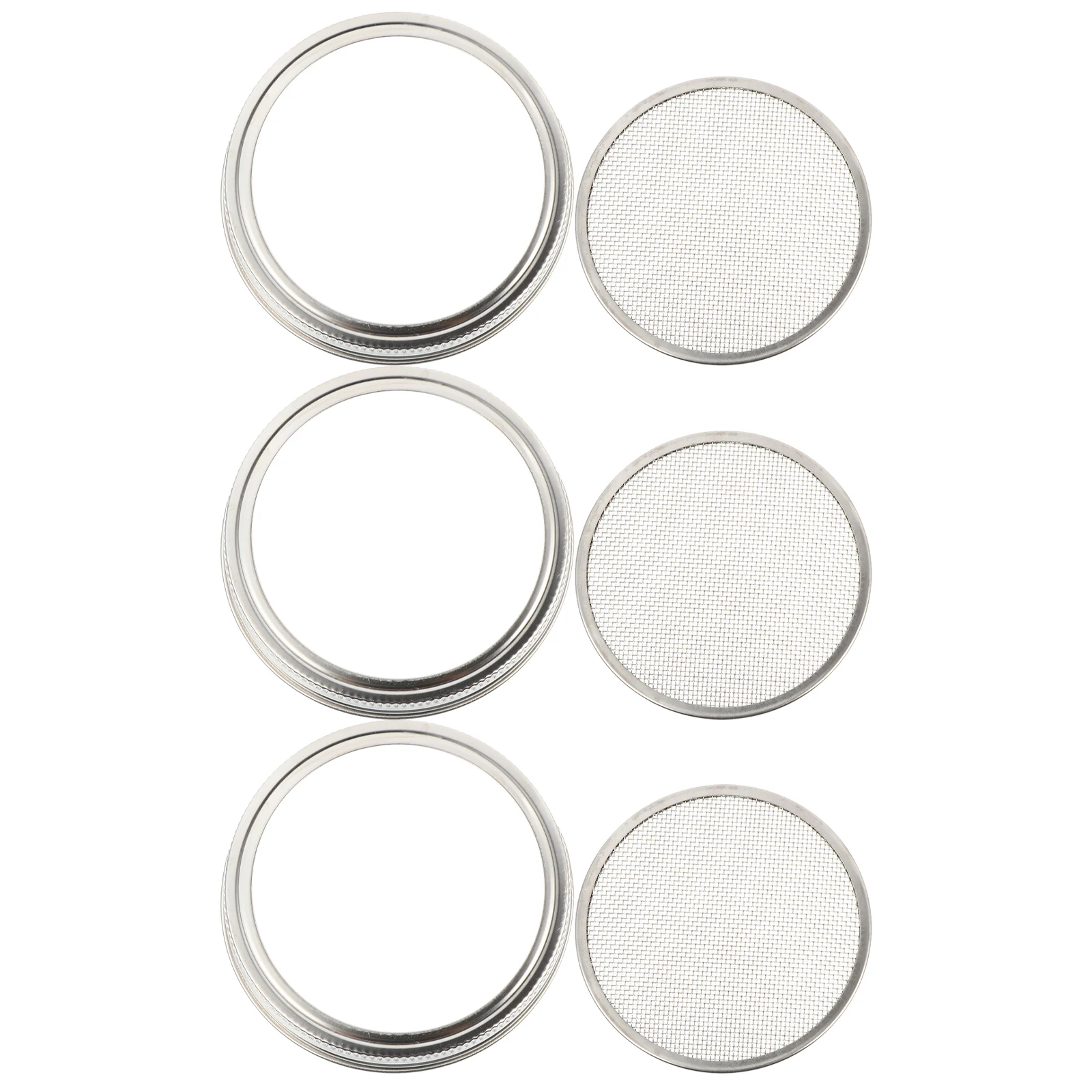 

Mason Jars Canning Lid Stainless Steel Sprout Cover Sieve Lids for Wide Mouth