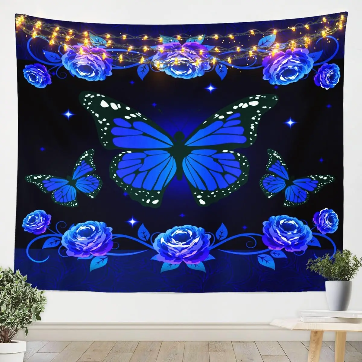 Erosebridal Tree of Life Tapestry for Bedroom Butterfly Tapestries,Rustic Animal Wall Tapestry Aesthetic,Watercolor Beetles