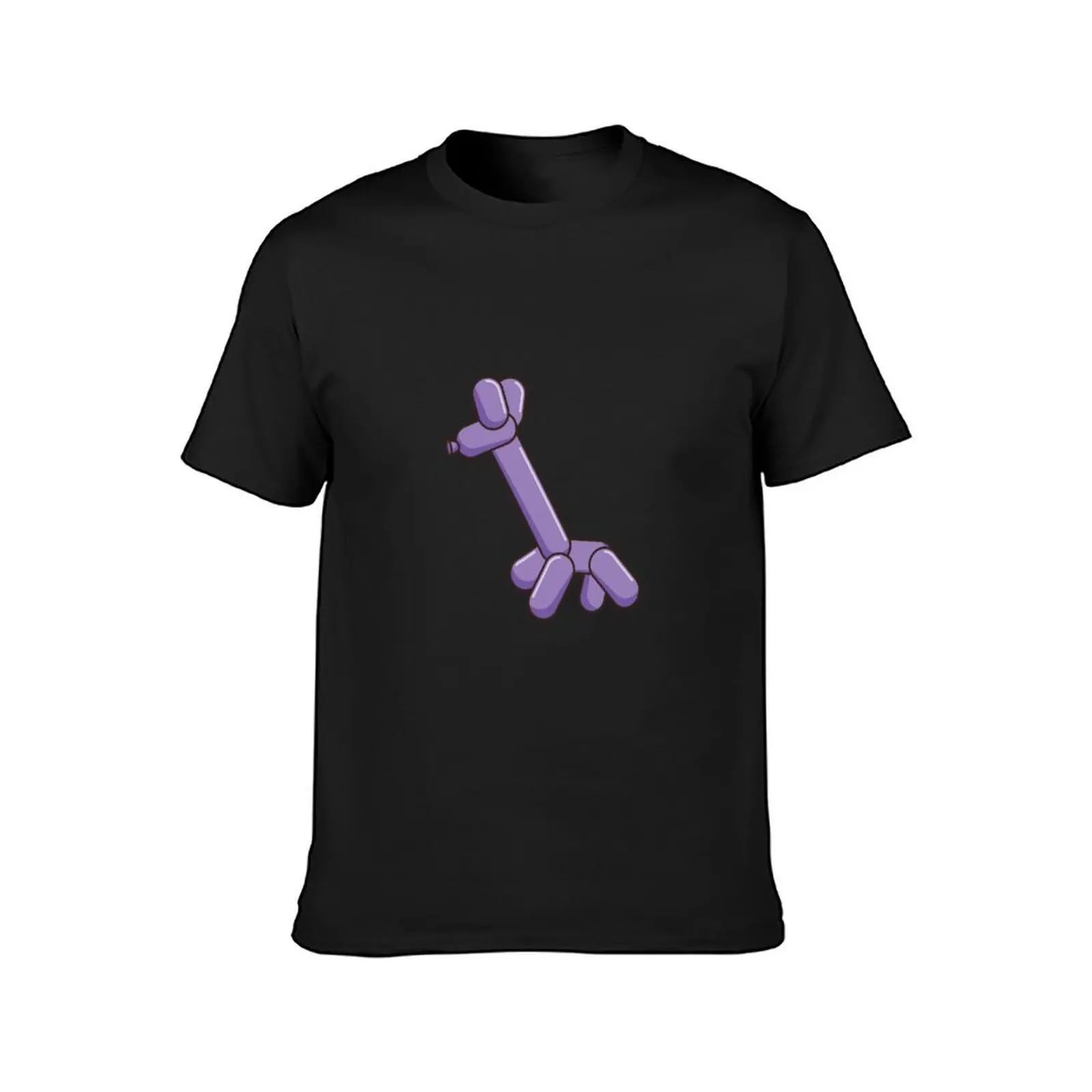 Whimsical Balloon Giraffe - Playful and Colorful Balloon Animal Illustration T-Shirt tops cute tops Men's cotton t-shirt