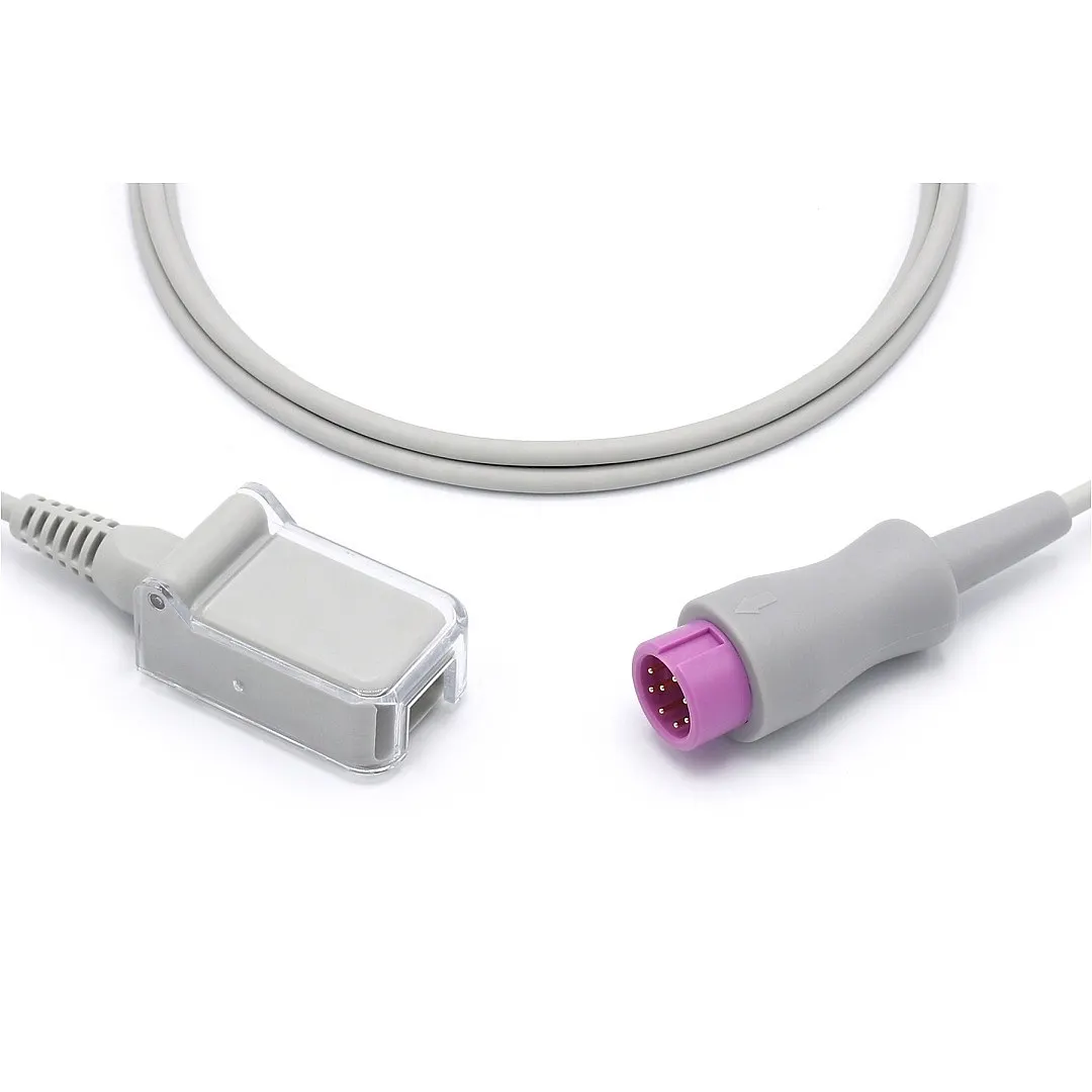 Compatible Reusable Spo2 Extention Adapter Cable Edans/Mindrays 582A 8pins 2.2 Meters