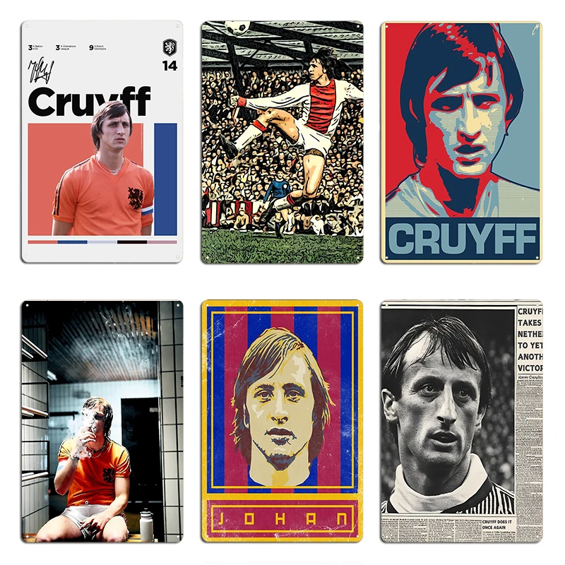 johan cruyff Metal Sign Party Plaques personalized Bar Wall Decor Tin Poster