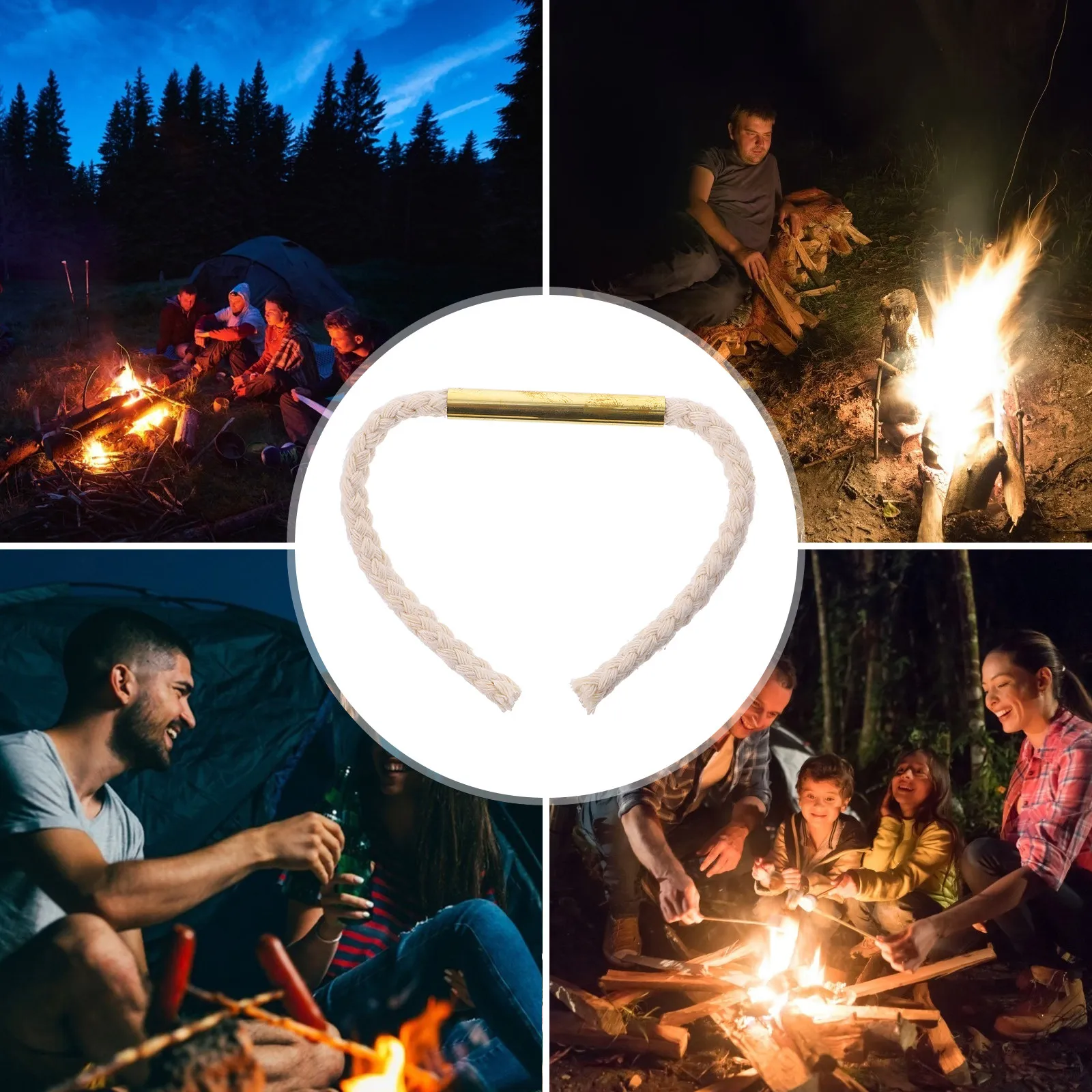 Outdoor Emergency Camping Survival Halloween Christmas New Year Camping Rope Camp Ropes Braided Rope Camping Accessory Portable