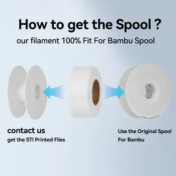 KINGROON 無線軸 PLA 線材 1.75mm 10KG (22LBS),3D 列印機材料 PLA 補充裝,適用於竹製或 DIY 可重複使用線軸,10 捲裝 10 最佳銷售 kingroon pla - №6