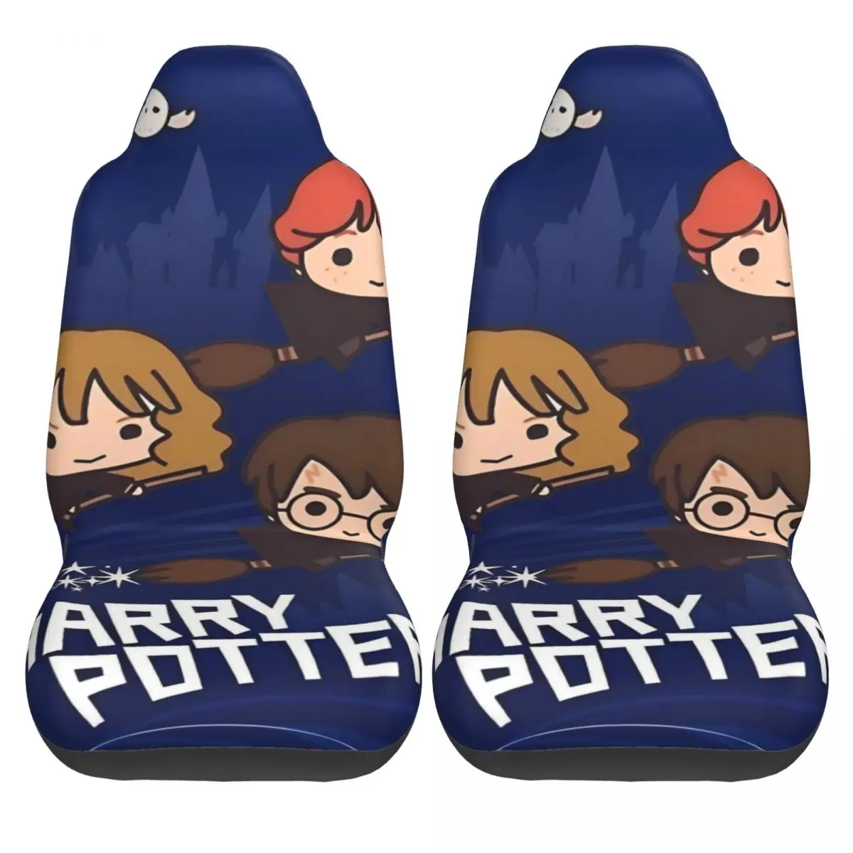 

H-arry Potters Car Seat Covers Original Truck Auto Seat Covers Polyester Washable 2 Pcs Cover