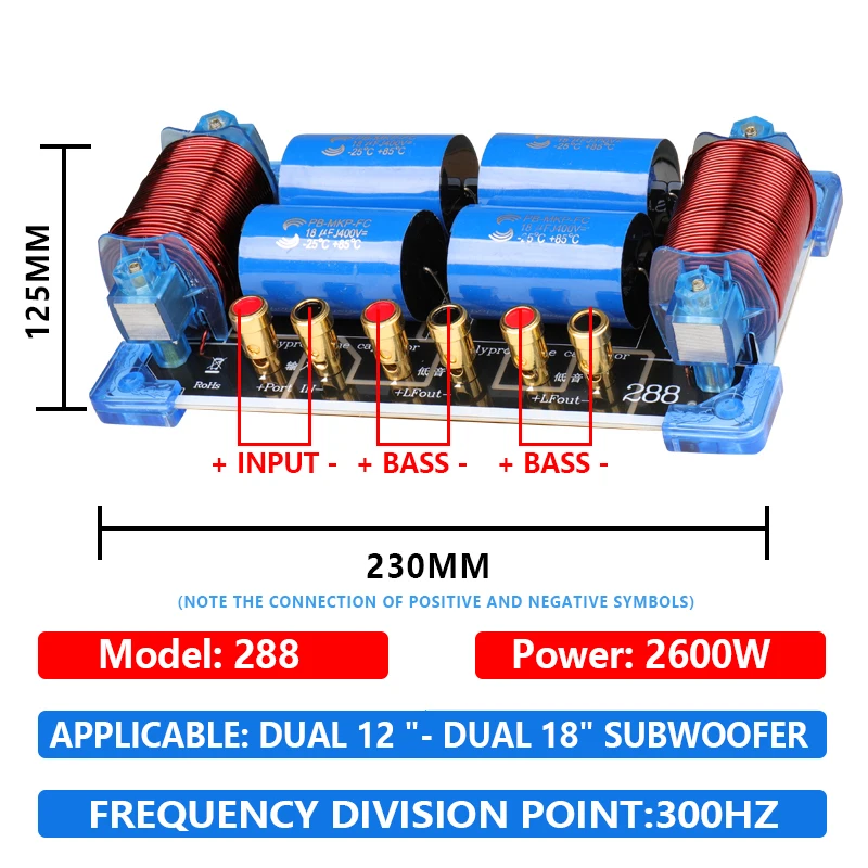 Altavoz Bluetooth portátil de 2600W, amplificador con Subwoofer, potente caja de sonido, 150HZ-300HZ