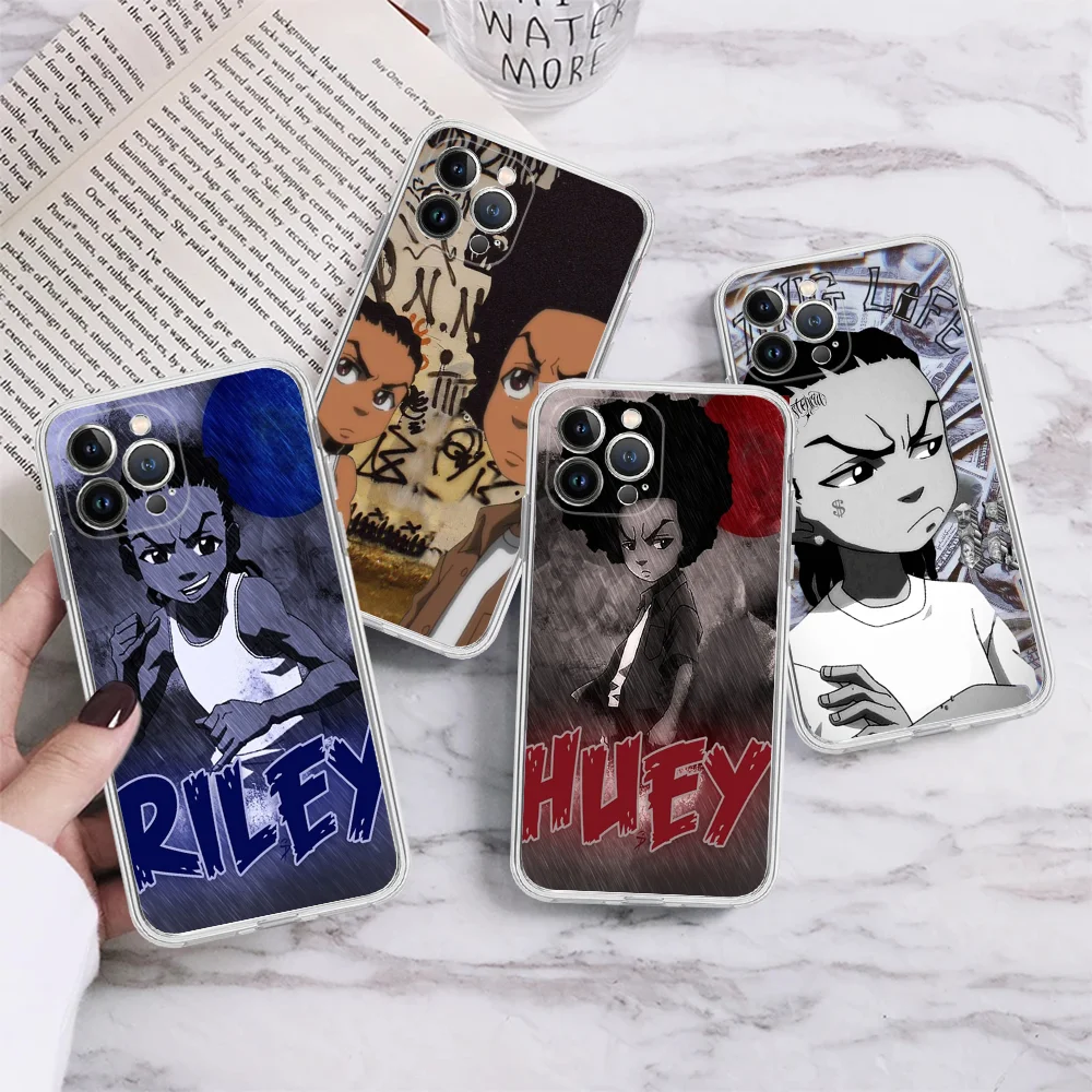 

Huey Freeman The Boondocks Phone Case Silicone Soft For Iphone 15 14 13 12 11 Pro Mini XS MAX 8 7 6 Plus X XS XR Cover