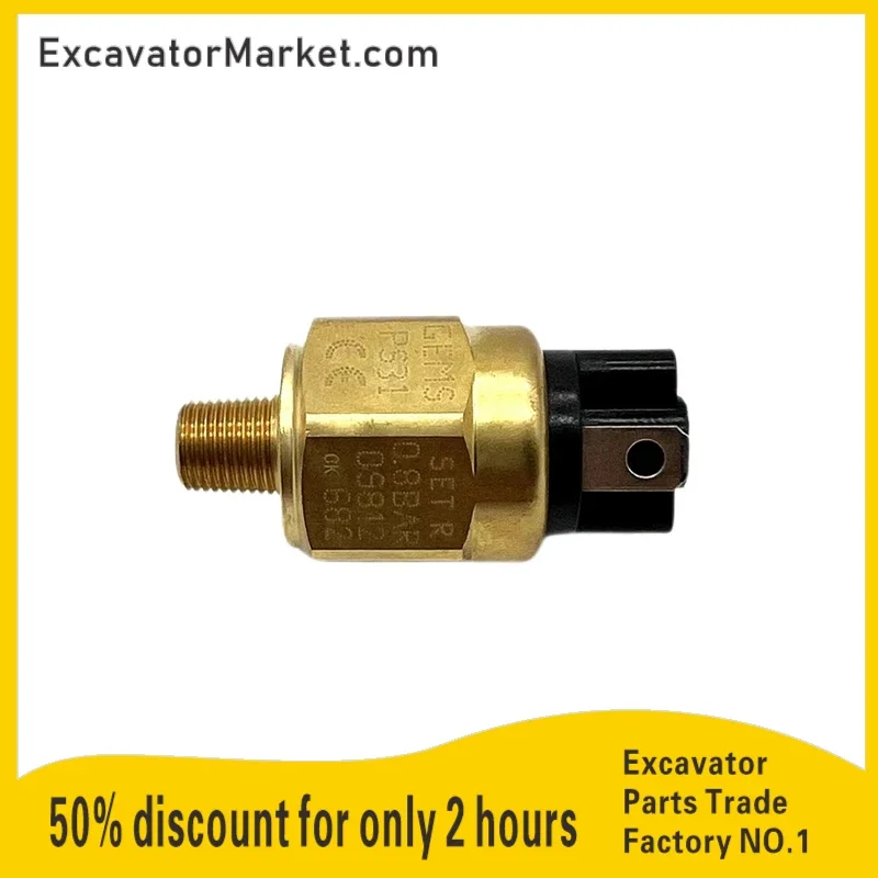 Pressure Switch For Liugong Yuchai XCMG Pressure Switch Oil Sensor 0201005 Sensor 0.8bar