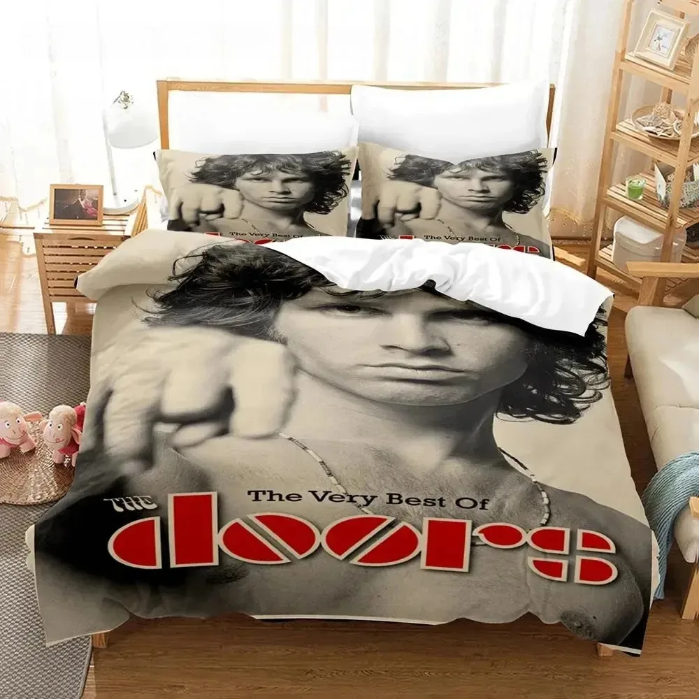 

3D The Doors Jim Morrison Bedding Set Single Twin Full Queen King Size Bed Set Aldult Boys Bedroom Duvet cover Sets
