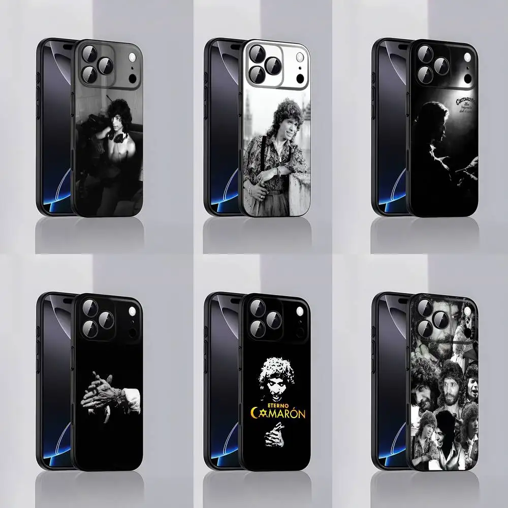 

C-Camaron de la Isla Leyenda Tiempo Phone Case For iPhone 17,16,15,14,13,12,Pro,Max,Plus,E,SE4,Air,Mini Black Soft Cover