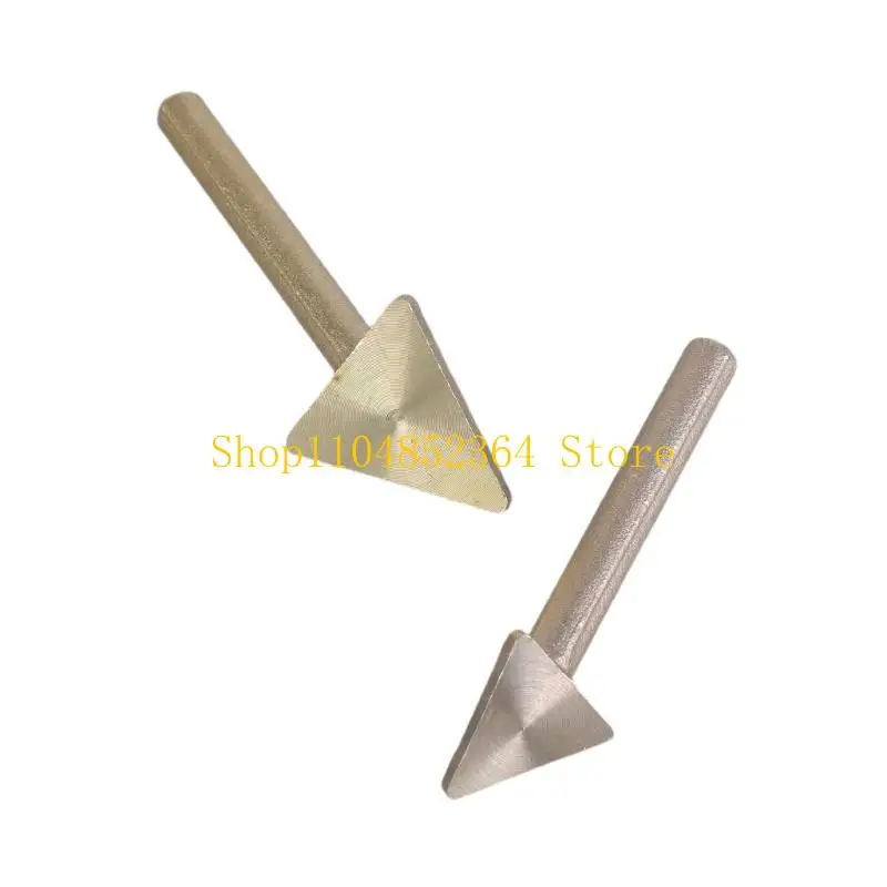 

652F Pack of 2 Replace Flat Triangular Copper Soldering Iron Tip Efficient Plastic Welding Suitable for Various Plastic Items