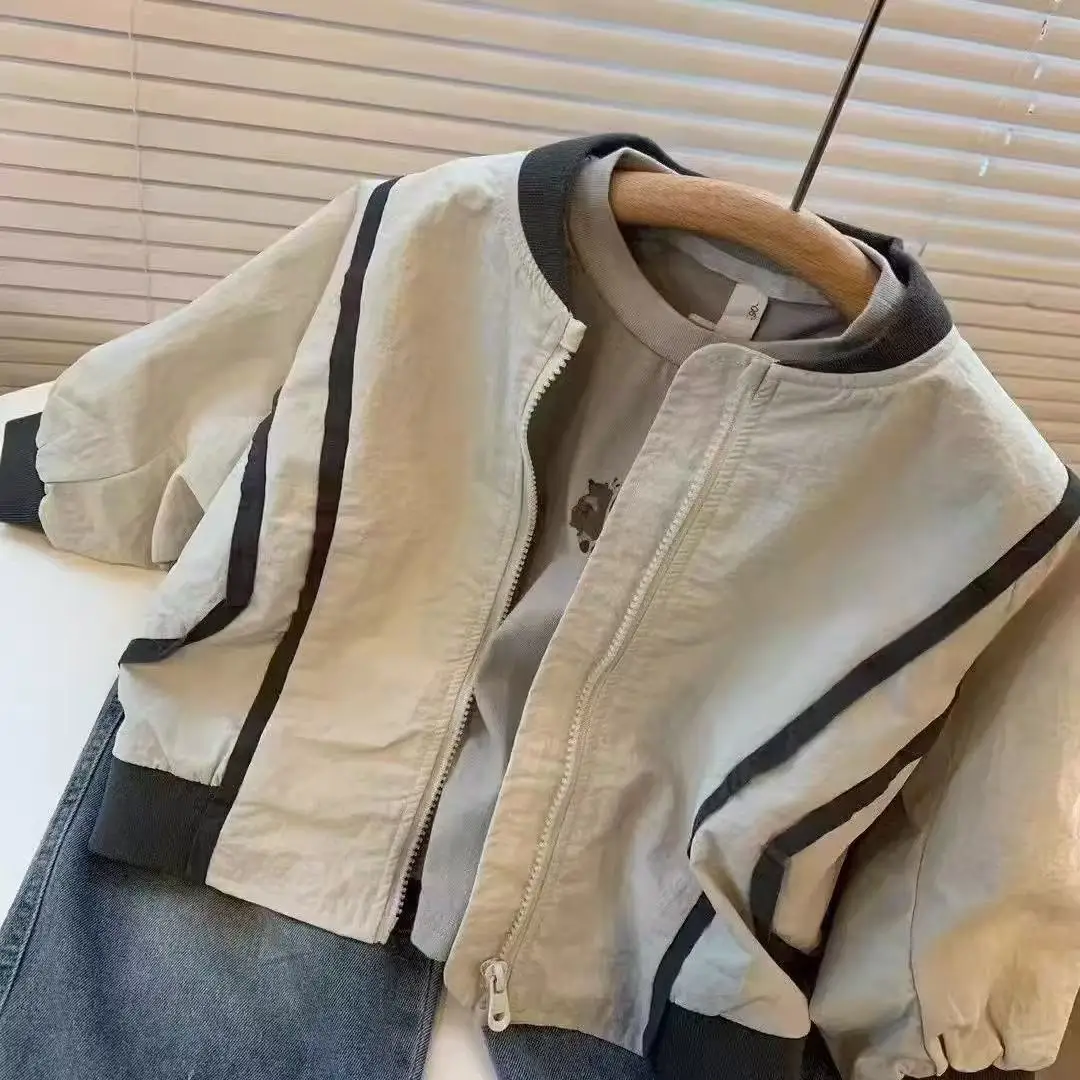 

Spring Autumn Children's Clothing for Boy New Korean Kids Casual Versatile Baseball Jacket Long Sleeves Fashion Outerwear