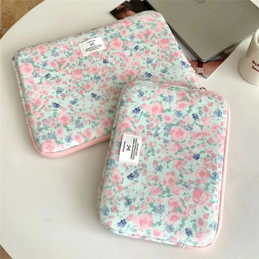 

Cute Floral Laptop Case Velvet 10 11 13 14.1 15 15.6 inch Tablet Sleeve Case Laptop Sleeve For Lenovo Dell Laptop Accessories