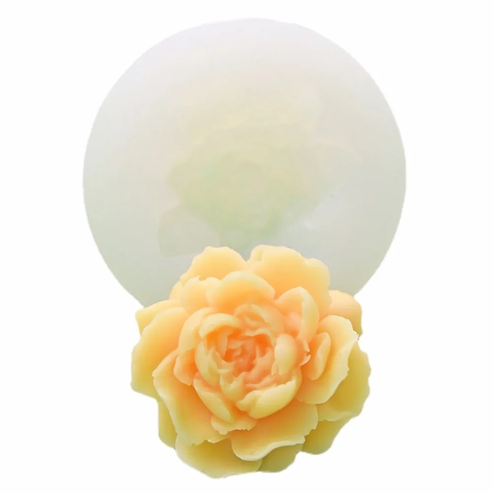 Flower Handmade Candle Silicone Mold DIY Rose Soap Resin Crystal Making Tool Wedding Birthday Party Chocolate Cake Decor Gifts