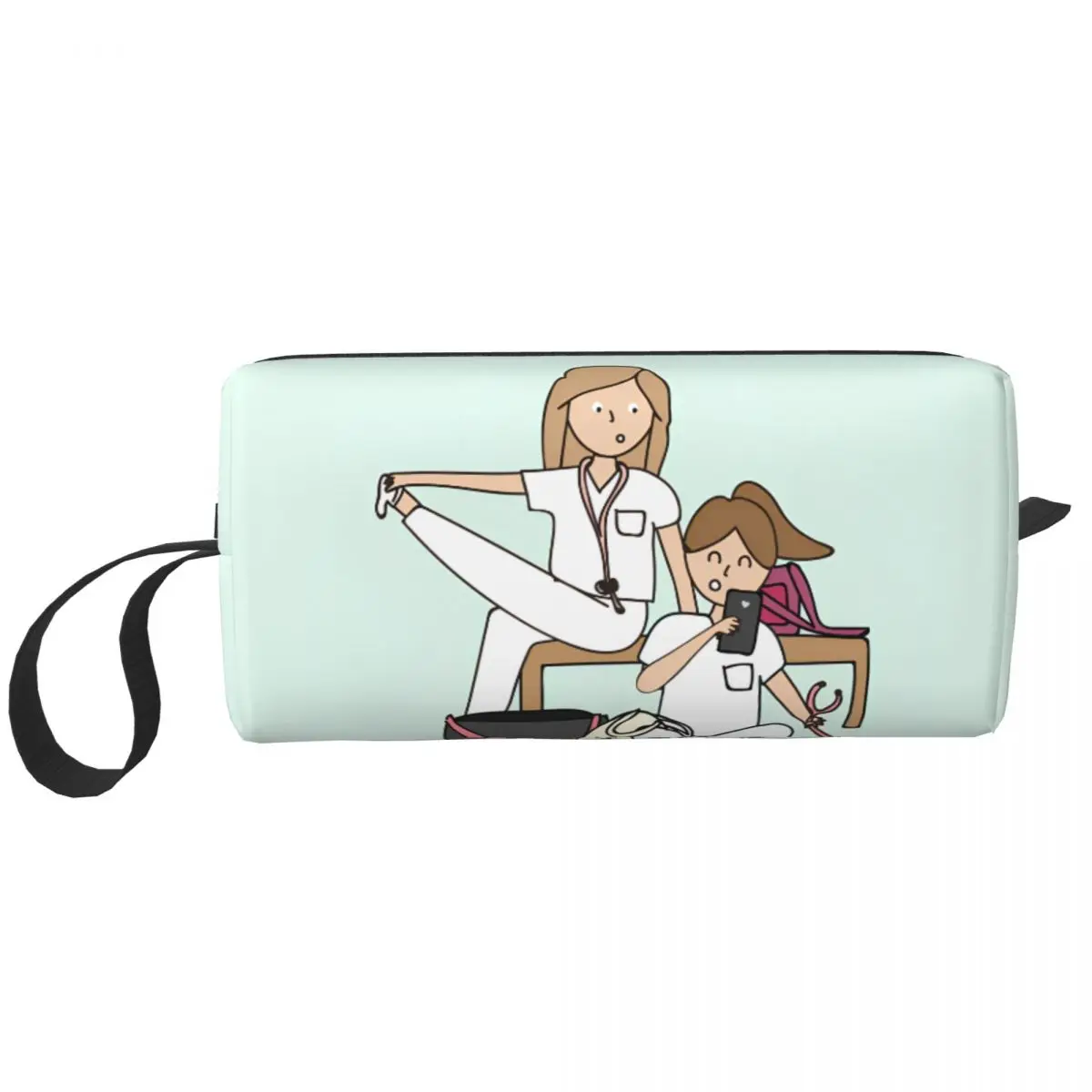 mulher-bonito-medico-enfermeira-sacos-de-cosmeticos-medicos-portatil-viagem-bolsa-de-maquiagem-para-maquiagens-poliester-designer-organizadores-de-armazenamento