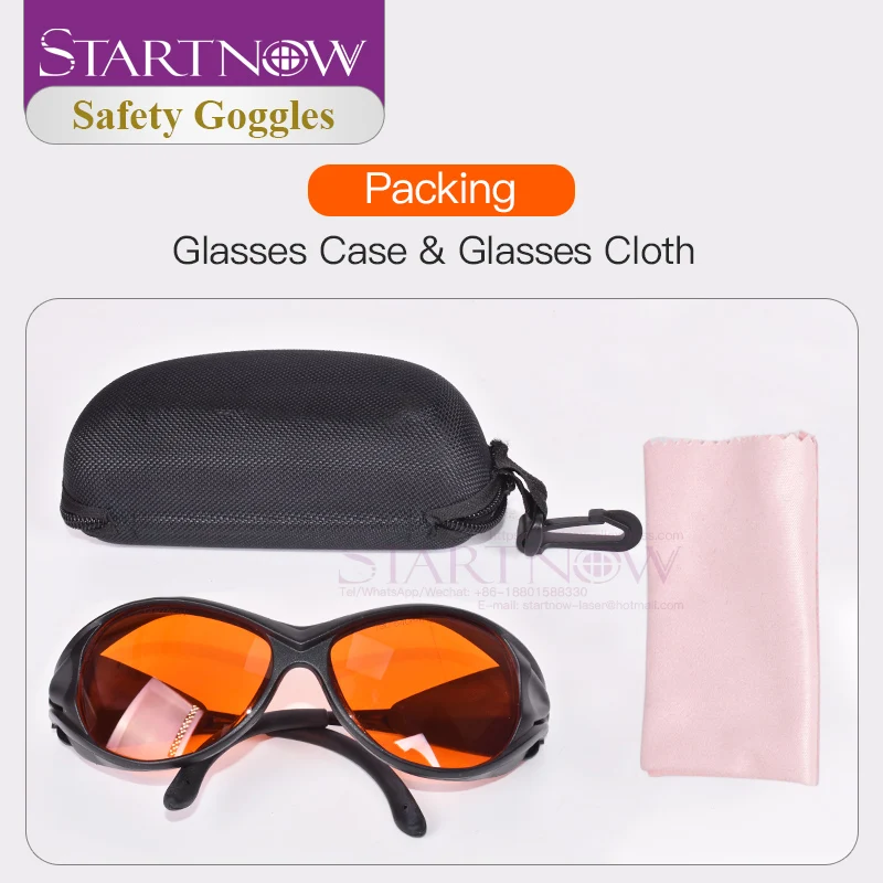 Startnow UV Laser Protection Radiation Marking Safety Glasses 190-540nm Protection CE Blue Light 355nm 388nm 405nm Eye Goggle