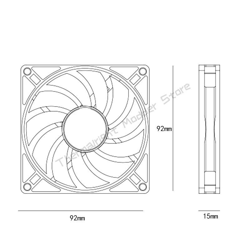 9015/9215 PC Cooling Gamer Cabinet 9cm Fan ,15mm Slim Quiet RGB PWM 4pin ITX Case Fan  CPU Cooler 5V ARGB AURA SYNC