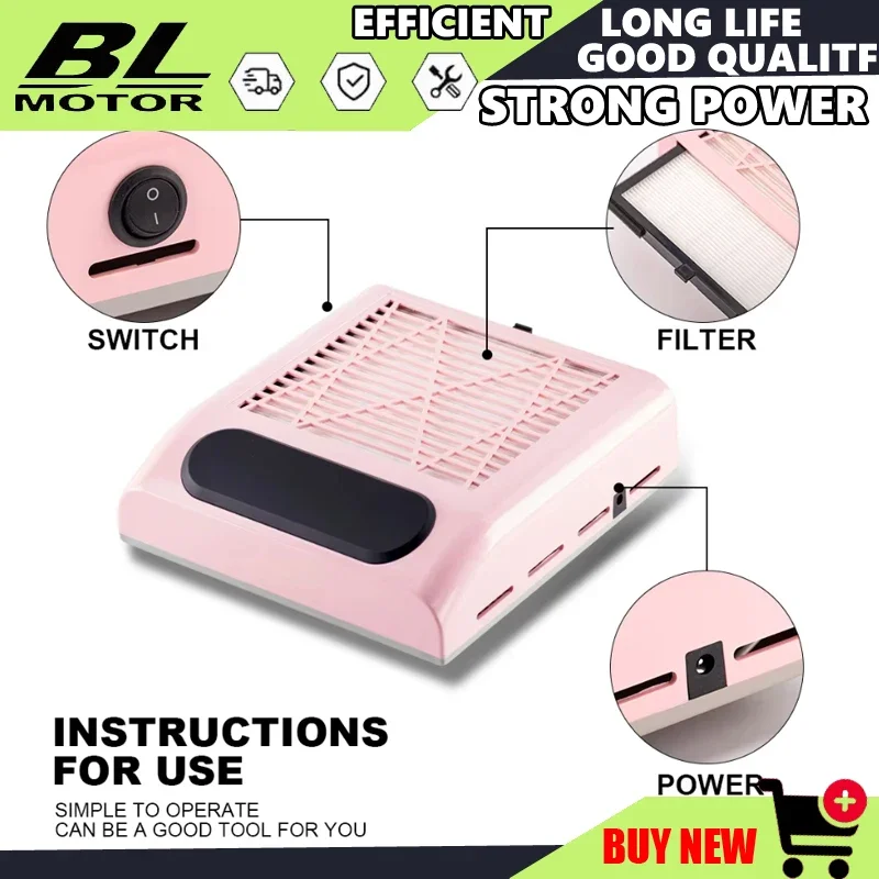 

Nail Dust Collector Manicure Machine Tools Strong Power Nail Vacuum Cleaner With Remove Filter Nail Extractor Fan Nail Tools