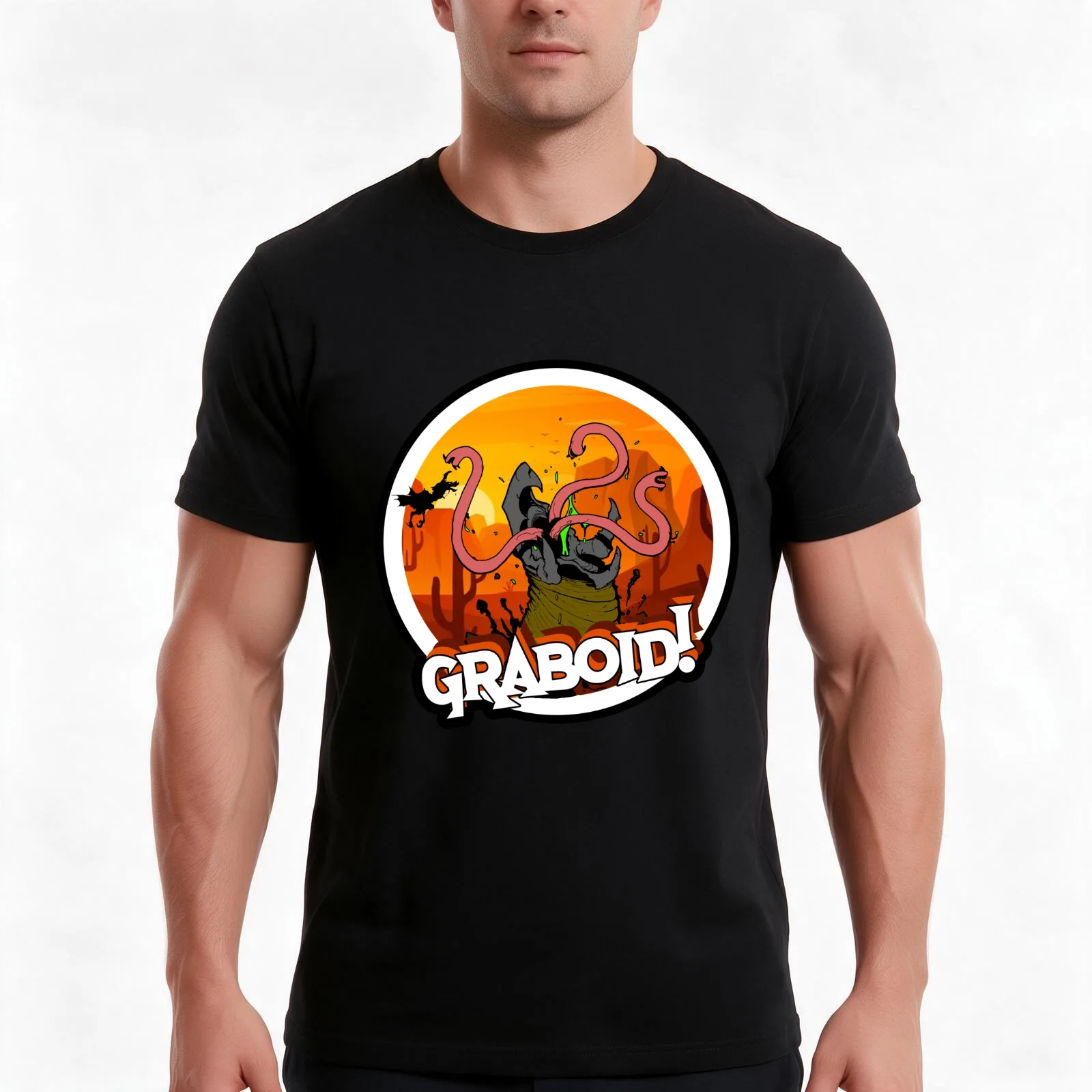 Graboid! T-Shirt Summer Casual Cotton Tee Unisex Men Women