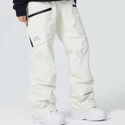 2025 Winter Women Ski Pants Snowfield Windproof Snowboard Sport Trousers Warm Man Loose Overalls New Pro Waterproof Skiing Pants